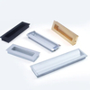 Modern Invisible Embedded Aluminum Wardrobe Cabinet Knobs Concealed Drawer Pull Hatches