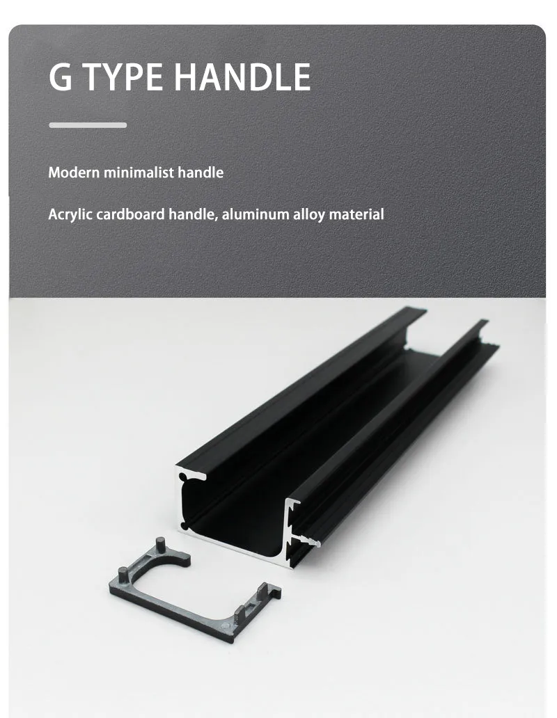 G Aluminum Materials Profile Pull Kitchen Cupboard Cabinet Hidden Shape Edge Handles