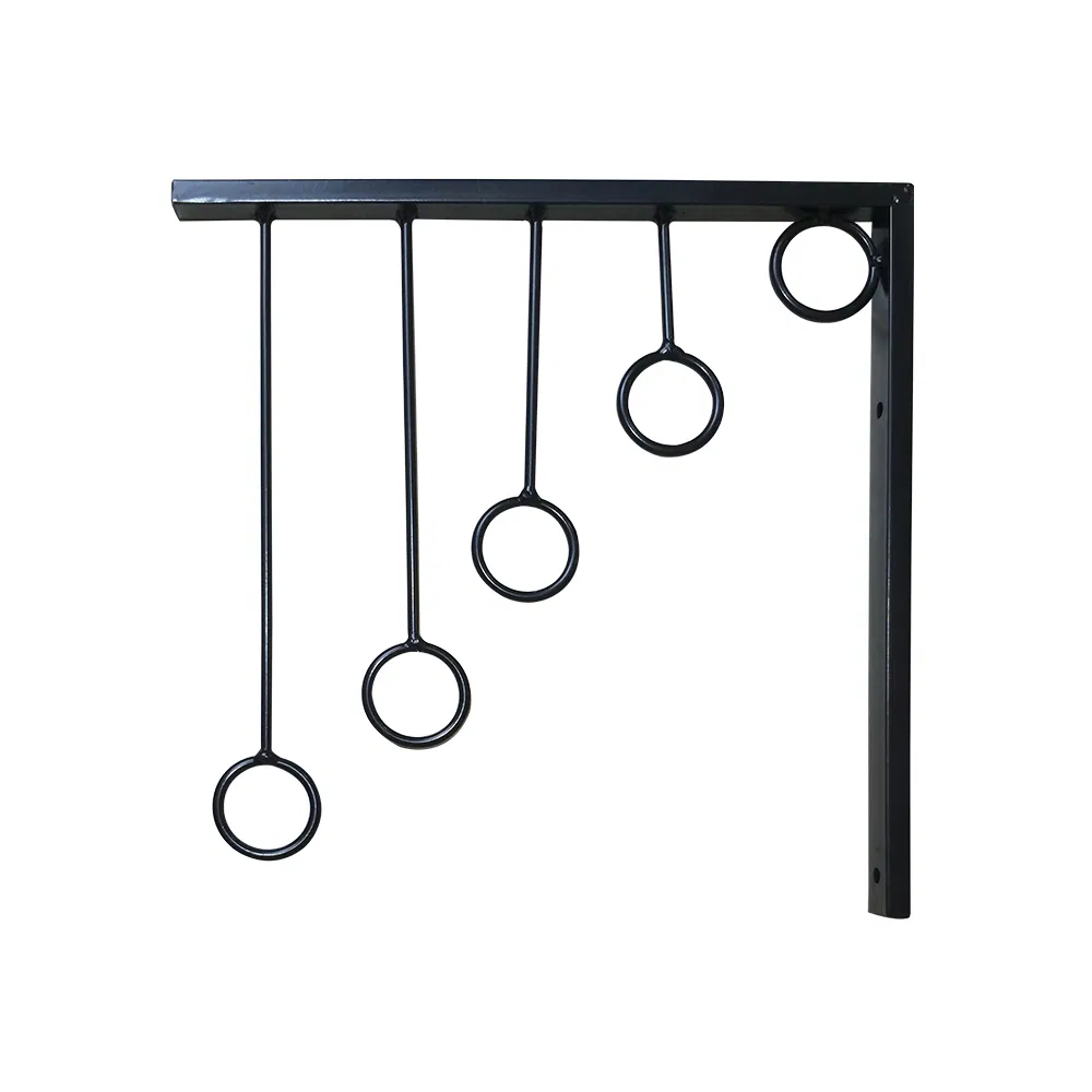 Heavy Duty Black Wall Hooks Store Display Wall Mounted Coat Rack