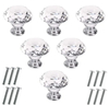 Crystal Drawer Knobs Furniture Kitchen Diamond Glass Cabinet Dresser Door Knob