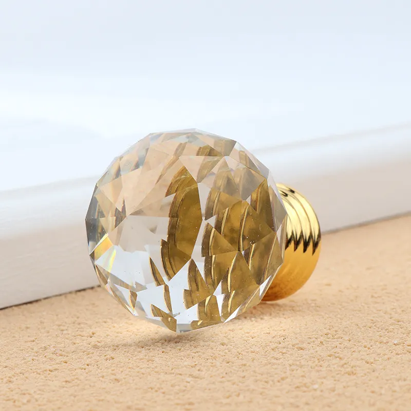 Furniture Handle Crystal Cupboard Pull Handles Cabinet Hardware Handles and Knobs