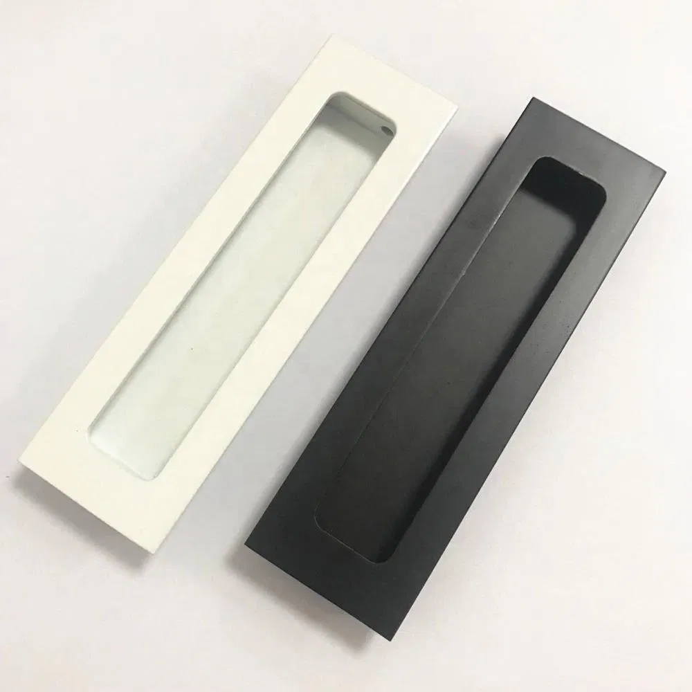 Black Matt Concealed Recessed Flush Pull Handles for Sliding Doors