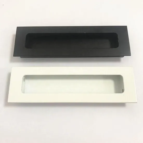 Black Matt Concealed Recessed Flush Pull Handles for Sliding Doors
