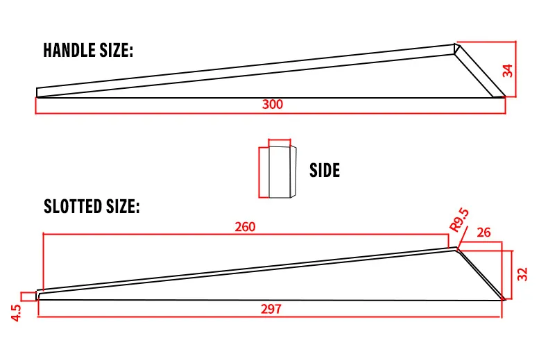Aluminium Recessed Concealed Cabinet Edge Finger Pull Handles Embedded Wardrobe Handle