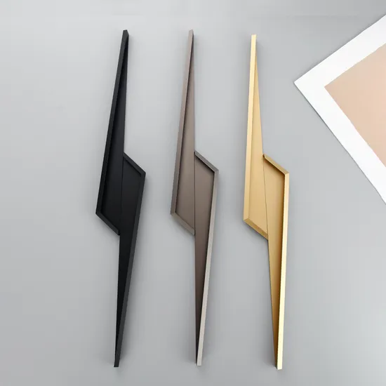 Aluminium Recessed Concealed Cabinet Edge Finger Pull Handles Embedded Wardrobe Handle