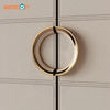 Furniture Wardrobe Door Handle Zinc Alloy Leather Cabinet Pull Cabinet Door Handle