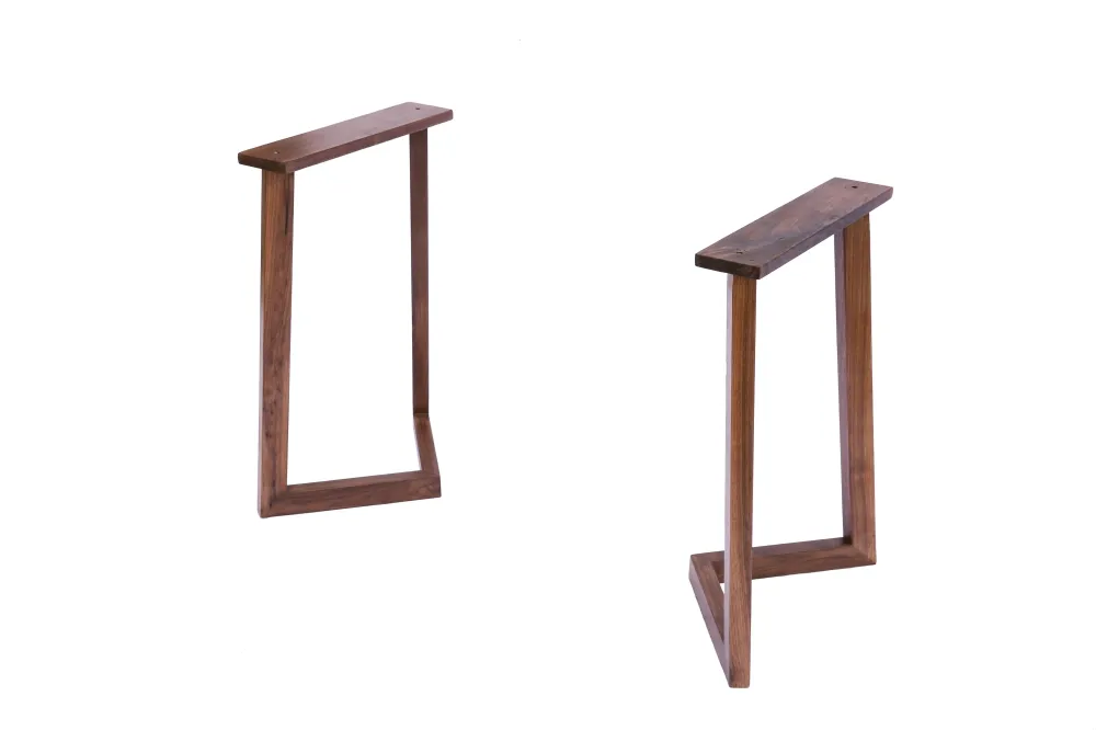 Black Walnut Rustic Style Table Desk Legs