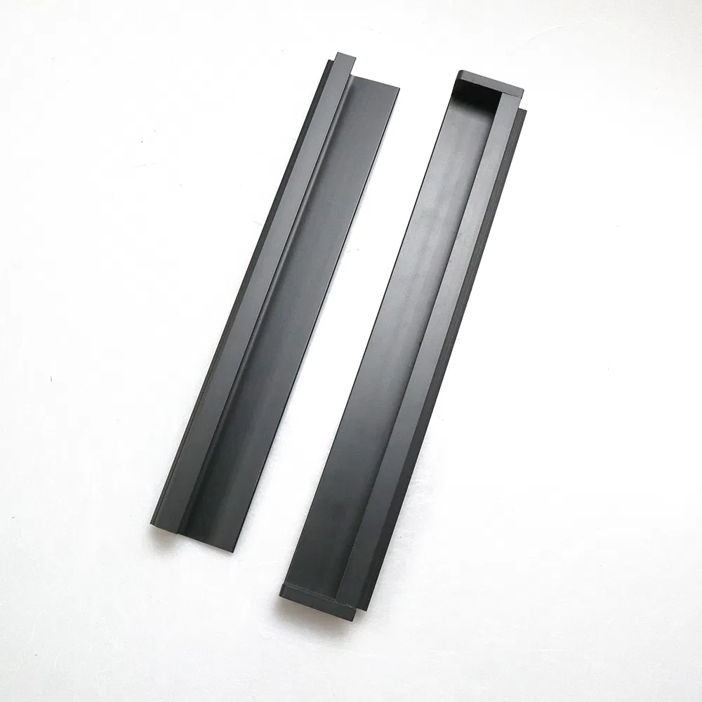Aluminum Furniture Hidden Drawer Handle Kitchen Cabinet Wardrobe Invisible Handles