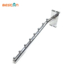 Clothes Chrome Finish Metal Hanging Display Iron Hook with Beads Supermarket Hooks