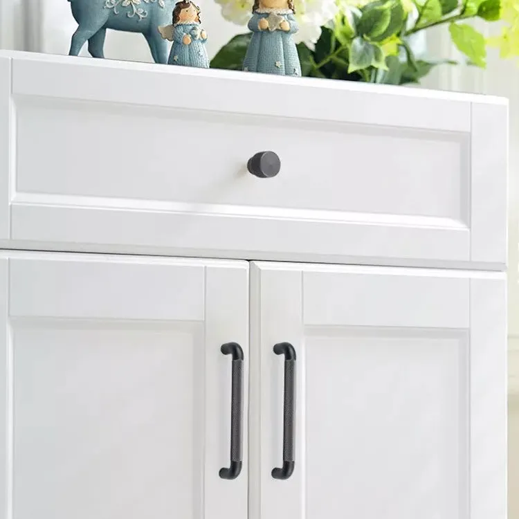 Knurled Handles U Type Aluminum Profile Furniture Wardrobe Cabinet Bar Door Pulls