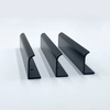 Kitchen Black Handle for Drawer Cabinet Modern Aluminum Furniture Edge Finger Pull
