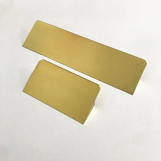 Cupboard Furniture Kitchen Aluminium Cabinet Gold Brass Brushed Handle