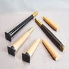 Wood Oak Furniture Legs Coffee Round Wood Table Legs with Brass Feet