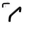 Solid U-Shaped Cabinets and Drawers Simple Kitchen Furniture Aluminum Handles Pulls