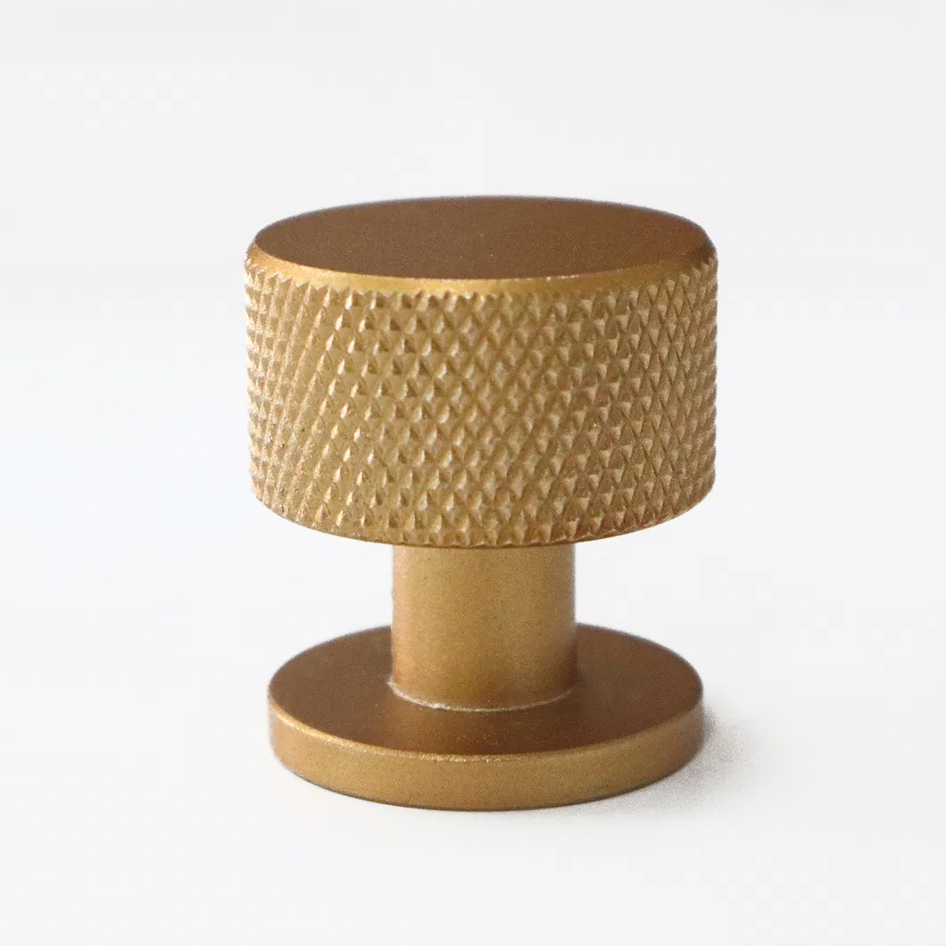 Furniture Cabinet Knobs Black Gold White Knurled Texture Drawer Pull Knob