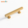 Square Bar Pull Gold Finishing Aluminium T Shape Kitchen Cabinet Handle