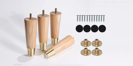 Sofa Cabinet Feet Solid Wood Bed Furniture Accessories Legs
