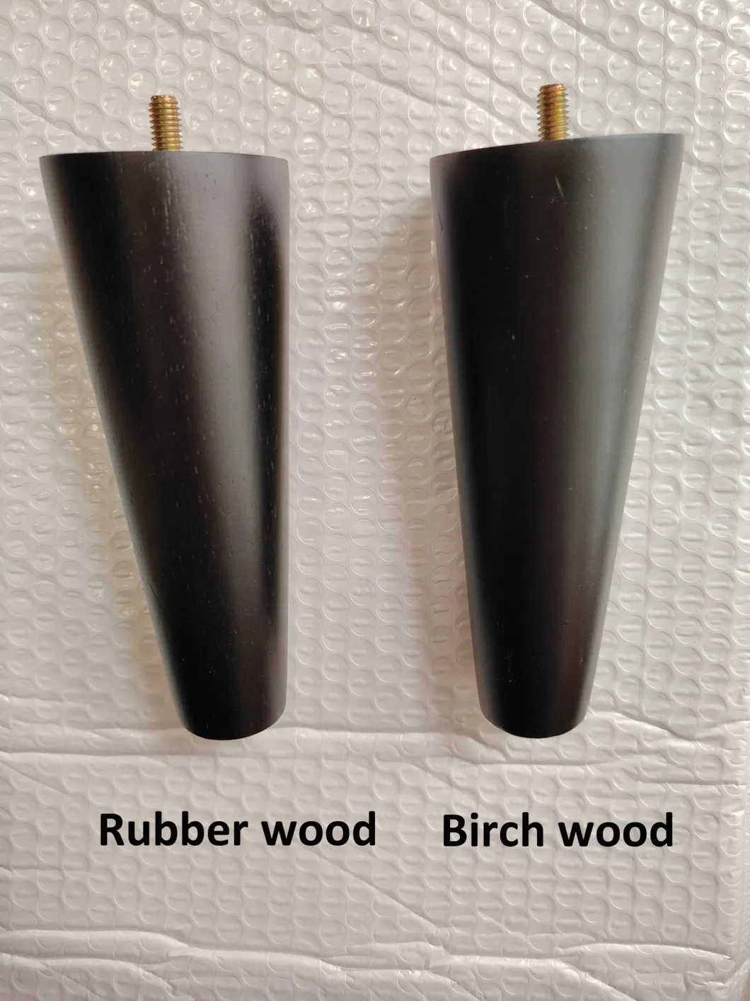 7-Shaped Solid Wood Furniture Support Legs Brown Solid Wood Legs