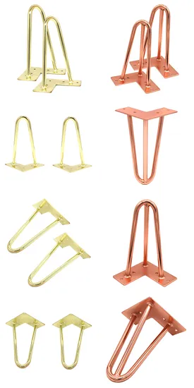 Colorful New Design Furniture Hairpin Legs Wholesale Metal Hairpin Table Legs