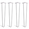 New Design Furniture Wholesale Metal Chrome Hairpin Table Legs