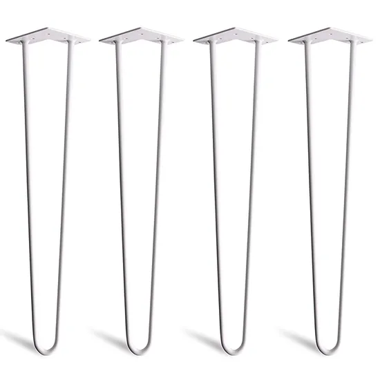 New Design Furniture Wholesale Metal Chrome Hairpin Table Legs