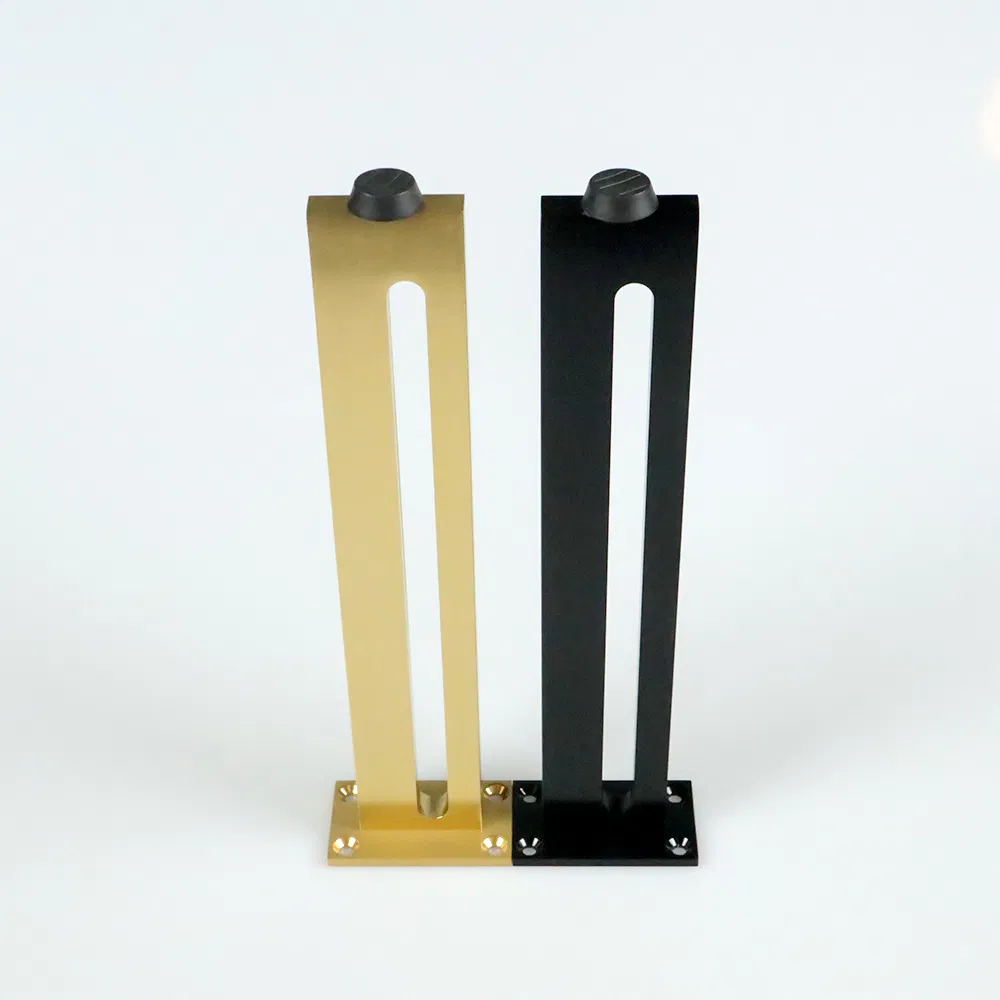 Aluminium Solid Cabinet Furniture Brass Gold and Black Support Leg Feet