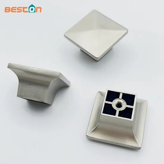 Brushed Nickel Kitchen Cabinet Drawer Knobs Zinc Square Cabinet Knobs Dresser Drawers