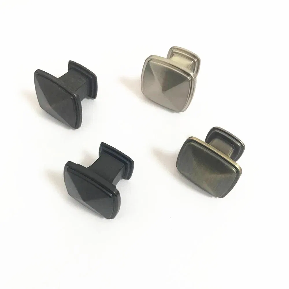 Furniture Hardware Single Hole Square Antique Dresser Handle Kitchen Cabinet Pull Knob
