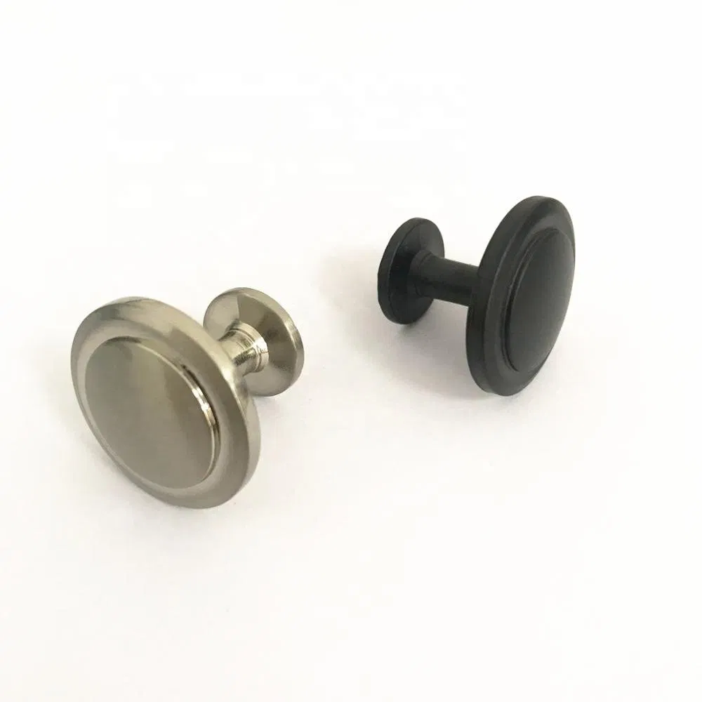 Zinc Alloy Small Pull Handle Brush Satin Nickel Drawer Cabinet Knob