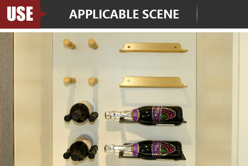 Aluminum Black Gold Wine Rack Bottle Storage Containers Wine Storage Rack