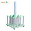 Industrial Mobile Vinyl Roll Storage Rack, Roll Media Display Rack