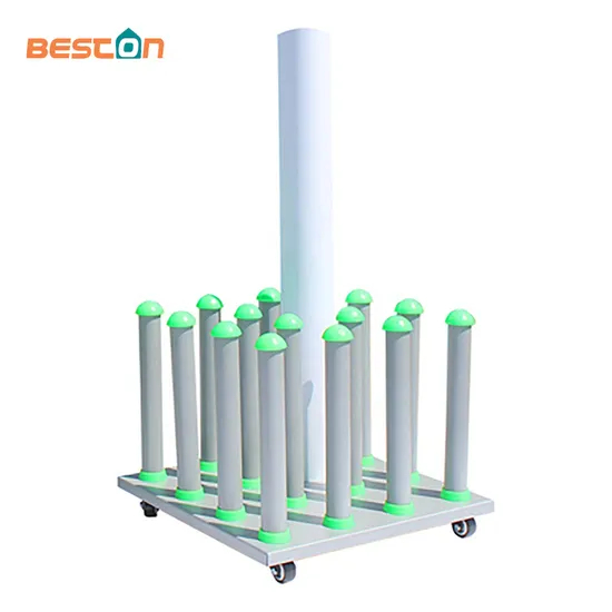 Industrial Mobile Vinyl Roll Storage Rack, Roll Media Display Rack