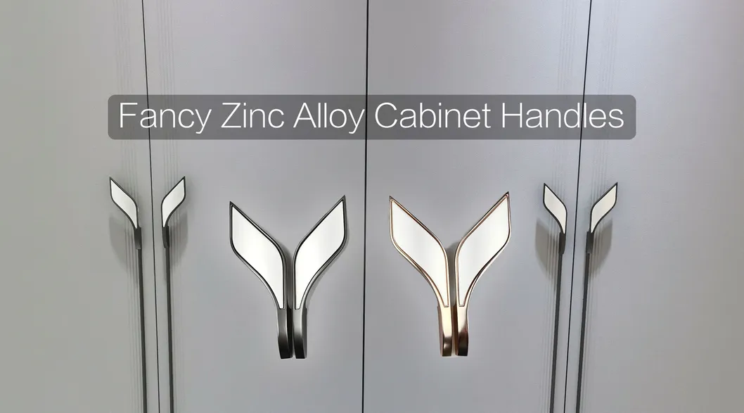 New European Fancy Zinc Alloy Cabinet Handles Wardrobe Door Pull Handle