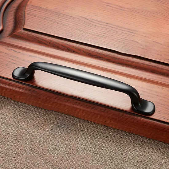 American Classic Furniture Bedroom Matt Black Zinc Alloy 96mm Kitchen Cabinet Handle
