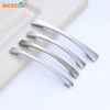 Furniture Hardware Zinc Alloy Arch Curved Brush Nickel Kitchen Cabinet Pull Handle
