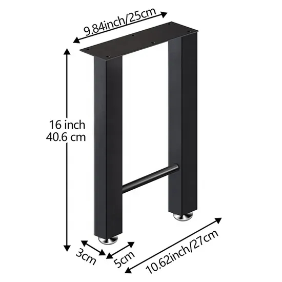 bar height metal table legs