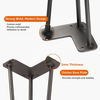 Steel Matt Black Coffee Dining Furniture Metal Table Hairpin Legs