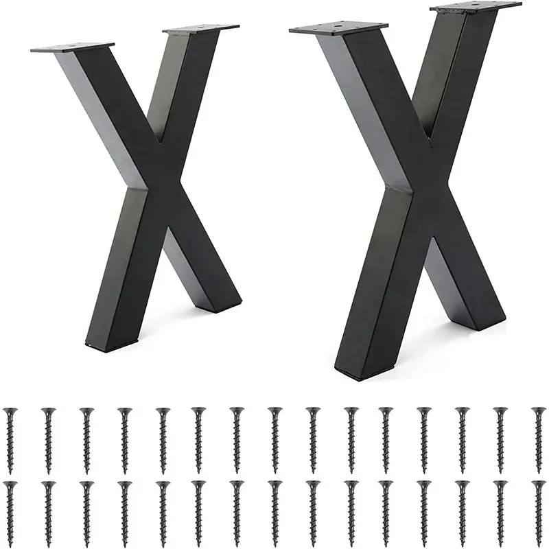 Industrial Restaurant Table Frames Cast Iron Coffee Dining X Meta Table Legs