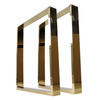 Furniture Frame Square Office Desk Coffee Dining Gold Stainless Steel Table Legs