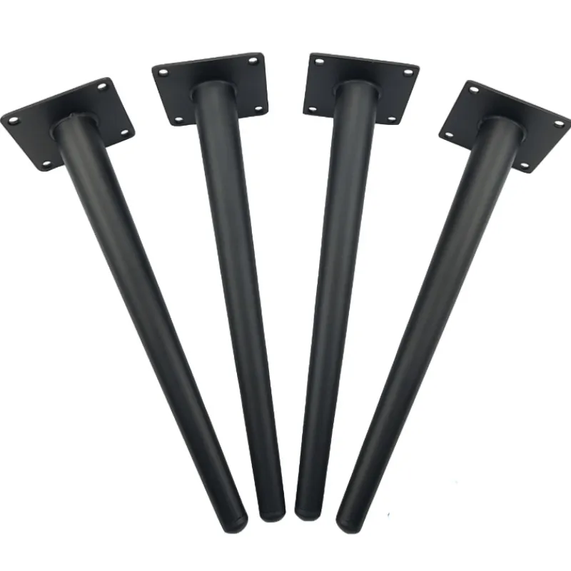 Metal Furniture Conical Black Sofa Wardrobe Cabinet Furniture Leg Table Legs