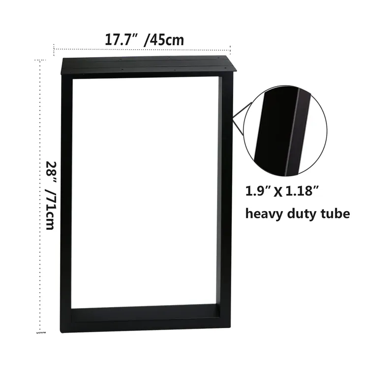 Trapezium Iron Furniture Table Frame Legs Dinning Cast Iron Table Legs