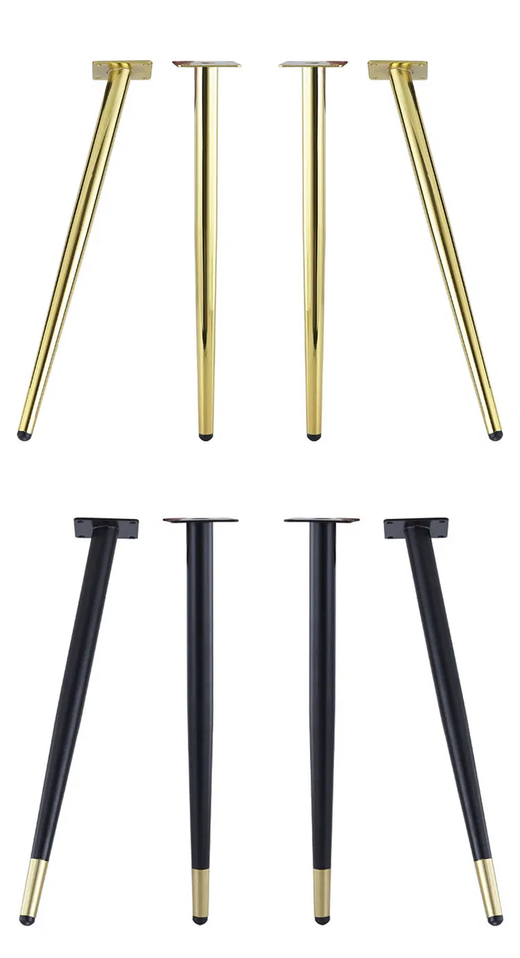 Tapered Chair Gold Iron Brass Steel Furniture Metal Coffee Dining Table Legs