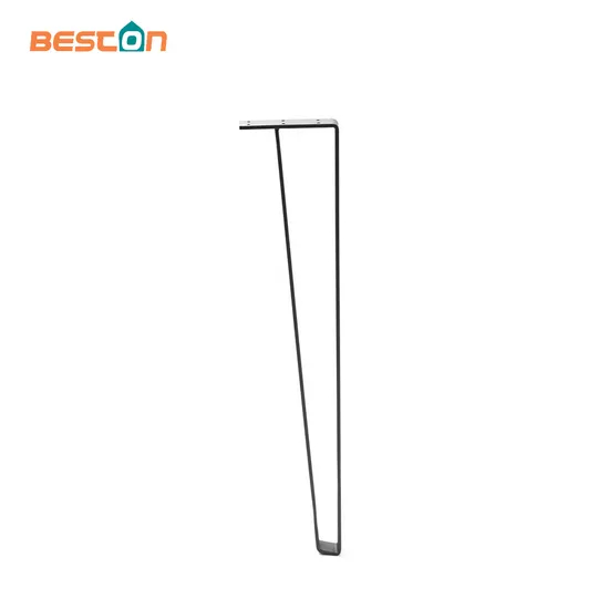 Decorating Design Black Metal Table Legs Industrial Steel Solid Bar Legs