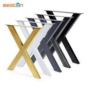 Heavy Duty Custom Furniture Decoration DIY Coffee X Industrial Table Legs