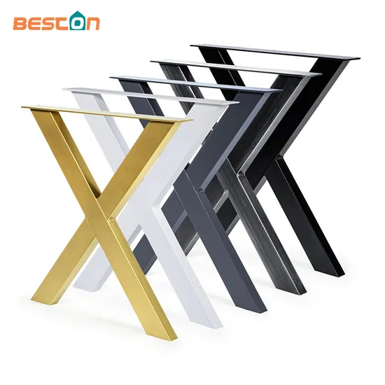 Heavy Duty Custom Furniture Decoration DIY Coffee X Industrial Table Legs