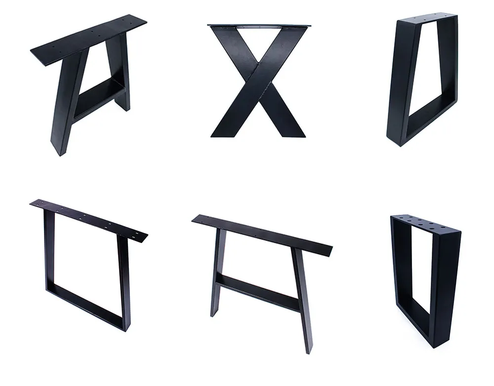 Modern Wrought Detachable Industrial Office Metal Dining Table Legs