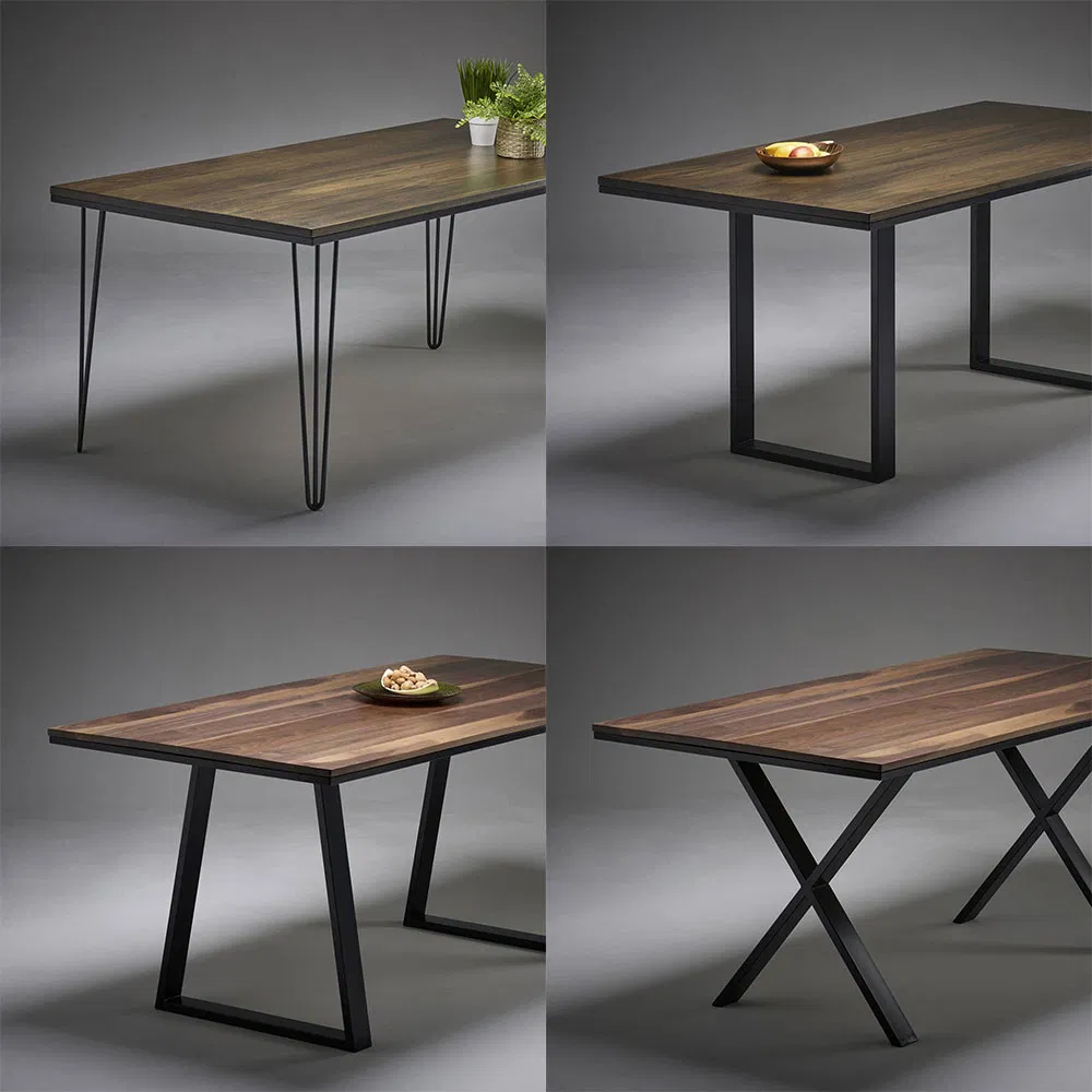 Modern Wrought Detachable Industrial Office Metal Dining Table Legs