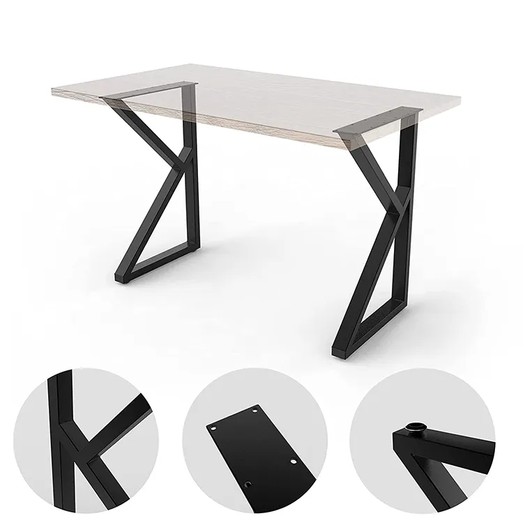 Industrial Cast Iron Bench Bracket Dining Metal Table Leg for Table