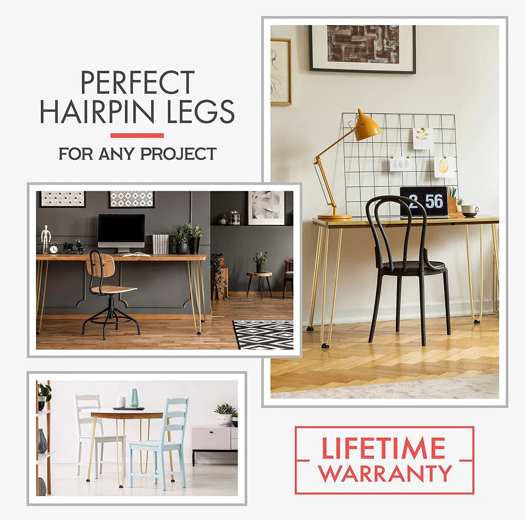 Luxury Coffee Metal Furniture Hairpin Rose Gold Table Legs