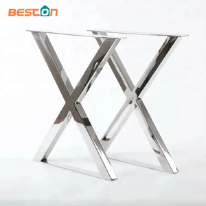 Wholesale High Quality X Shape Stainless Steel Metal Table Legs